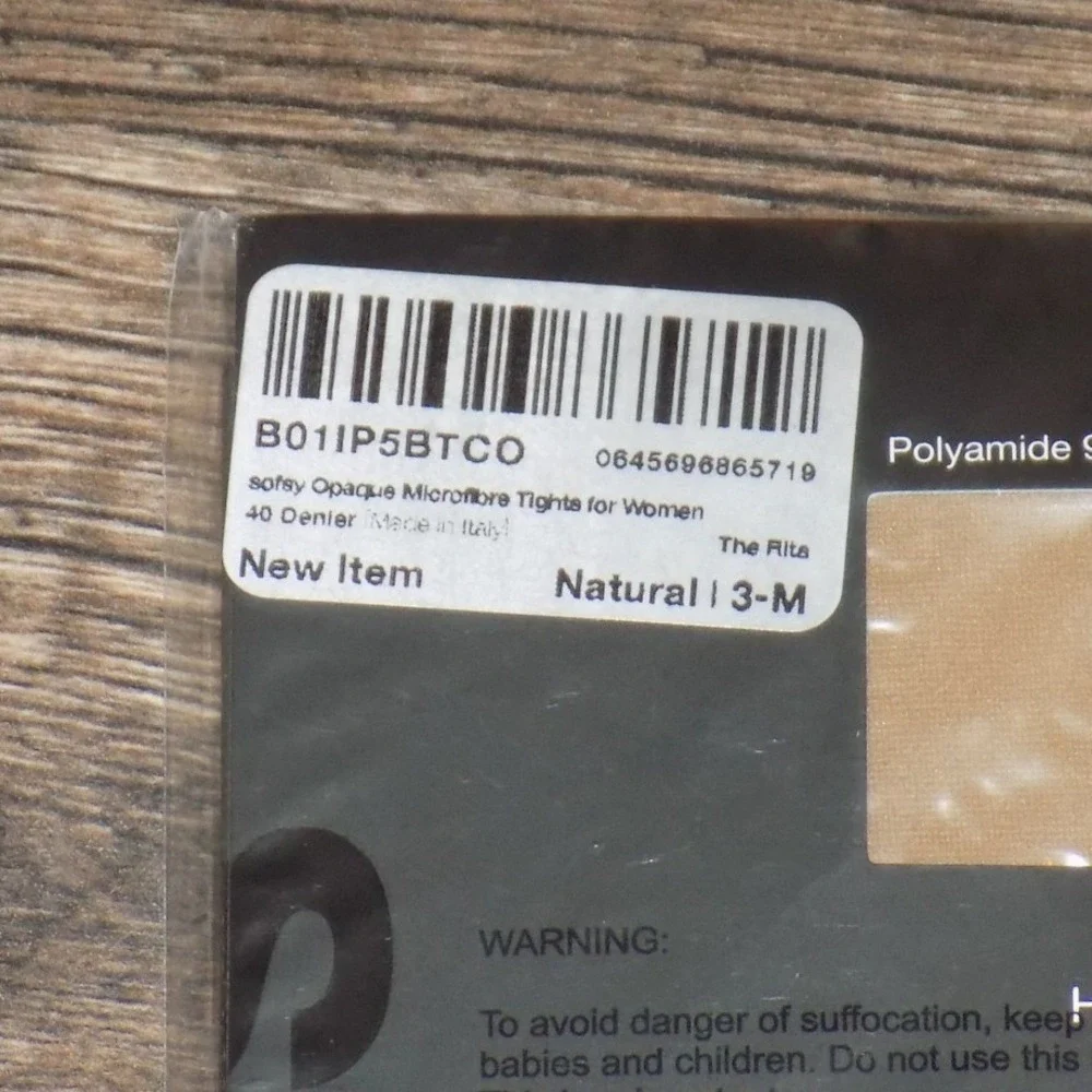 sofsy Microfibre Tights Women 3-M Natural NEW Opaque 40 Denier‎ Made in Italy